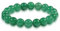 Chakra Heilung Armband 10mm natürlichen Smaragd Perlen Armband für Frauen Männer, St.Patrick's Day Armband, Herz Chakra grüner Kristall spirituelle Heilung Armband (Jade)