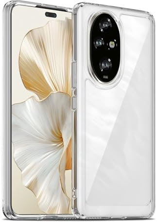 Liisooka Cover per Honor 200 Pro 5G, Custodia in TPU Antiurto Sottile di Livello Militare, Resistente all'ingiallimento, Custodia per Telefono in PC Rigido, Retro Antigraffio, Trasparente