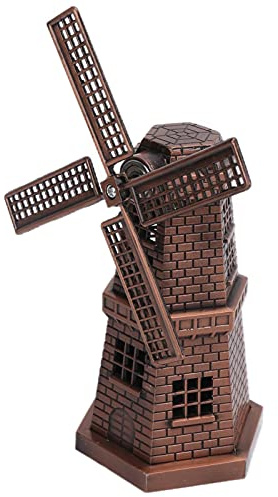 Windmühlen-Dekoration, Mini-Windmühle Im Retro-Stil aus Rotbronze, Weit Verbreitet für Bar, Wohnzimmer, Dekoration für Club