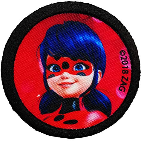 alles-meine.de GmbH Bügelbild - Miracul. - Geschichten von Ladybug und Cat Noir - 6,7 cm * 6,7 cm - Aufnäher/Applikation/Aufbügler - gestickter Flicken - Bügelflicken/Hosen..