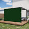 Auvent rectangulaire imperméable anti-UV 4,2 x 4,8 m pour pergola, pelouse, piscine, vert foncé