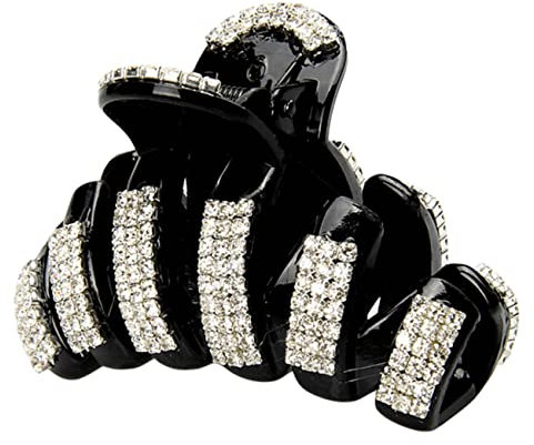 PAMINGONO Pince À Cheveux Diamantée Barrette Brillante Et Antidérapante Pour Filles Accessoire De Coiffure Élégant