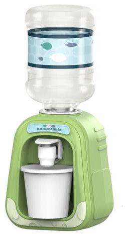 Cunlvyyds Mini Water Dispenser Cute Mini Water Cooler Simulation Kids Dispenser for Juice Milk Drinking Fountain Kitchen Pretend Play Toy Green, For Kids