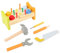 BESPORTBLE Educational Hammer Wooden Pounding Peg Workbench for Safe Fun Indoor Activity Enhances Motor Skills for Boys