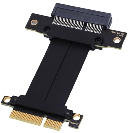 MENDUNER Cavo Riser PCIe 4.0 X4, Estensore Scheda Grafica Lossless per GPU M.2 WiFi Live Wire, Schede di Acquisizione Avvio Diskless USB, Plug and Play per Case PC, Applicazione AI, (5 cm)