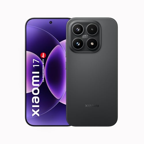 XIAOMI 17 (12 GB/512 GB) | Tripla fotocamera Leica 50 MP | Snapdragon 8 Elite Gen 5 | CrystalRes 1-120 Hz AMOLED | Batteria da 6330 mAh | HyperCharge HyperOS 3 100 W | Display 3500 Nits (nero)