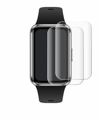 BROTECT Schutzfolie für Huawei Band 11 | 2 Stück Transparenter Displayschutz Made in Germany Klare Full-Screen Folie Full-Cover 3D Curved Montage Kit