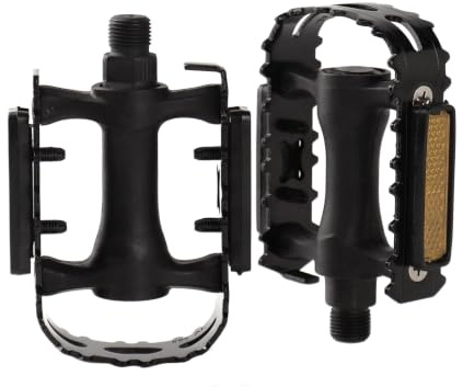 Bicycle Pedals Road Bike,Cycle Pedals,Bike Pedals Metal,Aluminum Alloy Durable Sealed Bearing Axle Bicycle Pedals For Universal Mountain Bike Road Bike Trekking Bike A Pair (Black)