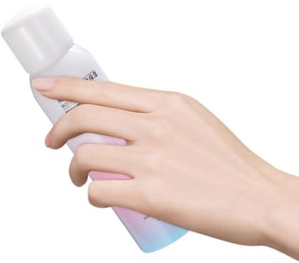 Sonnenschutzspray 150ml aus Metall, Rosafarben, für Empfindliche Haut | Feuchtigkeitsspendende Textur, Niedrige Reizung, Schützende Schicht, kein Abschminken Nötig, 150ml