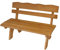 DEGAMO Gartenbank Freital 2-sitzer 120cm, Massive Kiefer hell lackiert, Outdoor