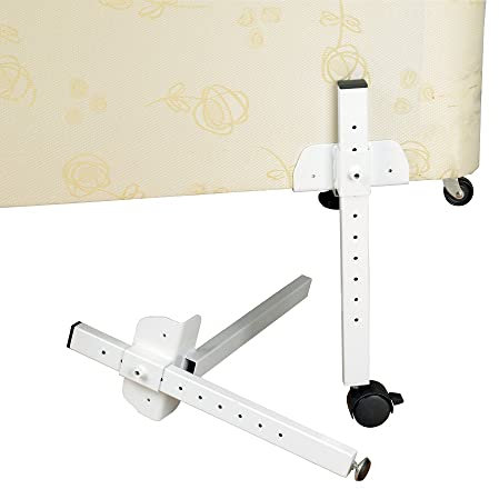 Homecraft Linked Bed Raisers, Metal Bed Elevator for Increasing the Height and Accessibility of Beds, Couches, and Large Pieces of Furniture, for Dorms and Apartments to Create Room