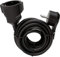 Kopp 143605083 Verlängerung mit Schutzkontakt-Flachstecker, 3 m, schwarz
