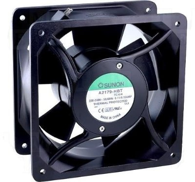 Sunon Lüfter 176x176x89mm A2179HBT-TC AC 230V 2800 U/min 62dBA Kugellager Flachstecker