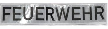 Dönges Klettschilder, retroreflektierend, Aufdruck Feuerwehr, 500 x 100 mm, 218109