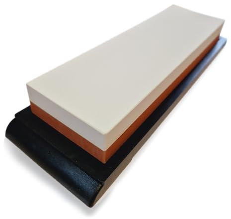 Abziehstein ARAMITO XL | PODURO Kombi Wasserstein 3000/800 (JIS) 1000/380 (FEPA) 200 x 60 x 25 mm & Baumwollbeutel