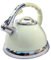 3.5L Stainless Steel Whistling Kettle with Silicone Handle (Cream)
