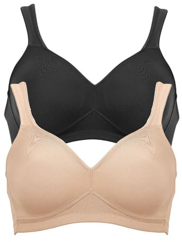 Anita 2er Sparpack BH ohne Bügel Twin 5493 Gr. 85C in 1xschwarz 1xskin
