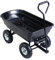 EAZYGOODS Garden Dump Cart 75L 300 kg Wheelbarrow Tipping Trolley Utility Truck Trailer Black