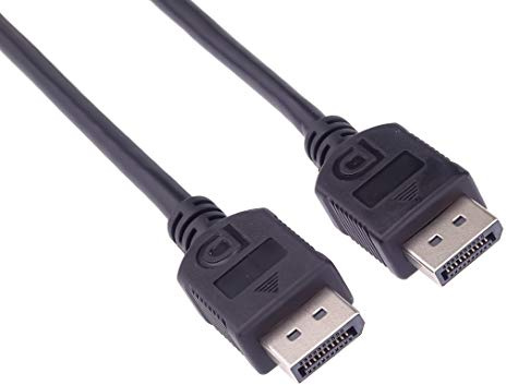 PremiumCord DisplayPort Verbindungskabel M/M 3 m, Stecker auf Stecker Kabel, 10,8Gbps, Video bis zu 4K@30Hz, 2560x1600, 2K@60Hz, Full HD 1080p, HDCP 2.2, schwarz