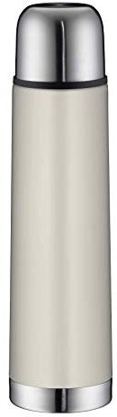 alfi Thermosflasche Edelstahl beige 750ml, isoTherm Eco, Isolierflasche mit Trinkbecher, 5457.294.075 Trinkflasche auslaufsicher, Drehverschluss, dicht, Thermoskanne 12 Stunden heiß, 24 Stunden kalt
