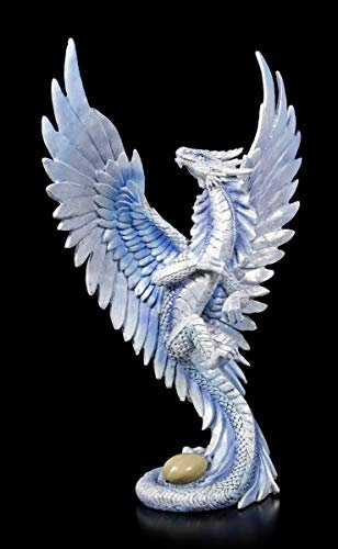 Unbekannt Drachen Fantasy Figur - Adult Wind Dragon, Motiv von Anne Stokes | Fantastische Kreatur und Gothic Dekofigur, handbemalt, inkl. Geschenkbox, H 31 cm
