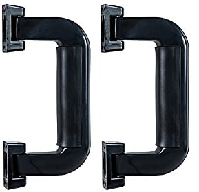 HMF 14971-02 Koffergriff, Tragegriff aus Kunststoff | 2 Stück | 16,5 x 7,5 cm | Schwarz