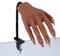 Silicone Practice Hand for Acrylic Nails, Mannequin Hands for Nails Practice with Adjustable Bracket, Life Size Fake Hand for DIY Nails/Nail Art Beginners/Nail Salon Artists
