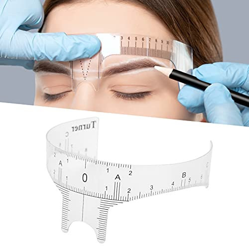 Voluxe Augenbrauenlineal, Augenbrauenlineal, Microblading-Lineal, Augenbrauen-Messwerkzeug für Make-up (Nasenbrücke, Lineal B)