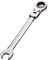 Aoktorkit Metric Tool Flex-Head Ratcheting Wrench 17MM,Professional Chrome Vanadium Ratchet Spanner Steel 72 Teeth 12 Point for DIY,Pipeline,Bicycle Repair and Home Maintance