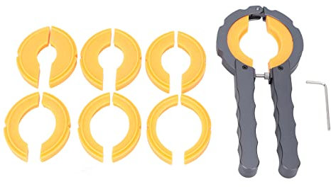 Gedourain Montre Lunette Pince, Alliage Montre Lunette Remover Clé Portable Professionnel Différents Modèle Poignée avec Boîte de Rangement en Plastique pour Amateurs pour la Maison