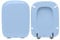 HYDRO HOME - Copriwater Ideal Standard Conca Come Originale, Tavoletta WC Ideal Standard con Cerniere Inclinate Idonee, Coperchio Water Copri Water in Legno Rivestito (AZZURRO SUSSURRATO)