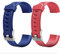 Aunis 1/2pcs Id115plus Hr Replacement Strap, Colorful Replacement Watchband for Fitness Tracker Watch, Watch Band Replacement Accessory for Id115plus Hr Smart Watch (Blue+Red)