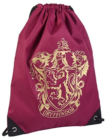 CERDÁ LIFE'S LITTLE MOMENTS Bolsa Mochila Cuerdas Infantil de Gryffindor [ Harry Potter ] -Licencia Oficial Warner Bros, Saco Unisex niños, Rojo Oscuro, Pequeño