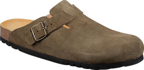 Scholl Herren Olivenbaum Sandale, kaki, 40 EU