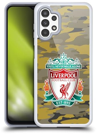 Head Case Designs Offizielle Liverpool Football Club Royal Crest Farben Camou Soft Gel Handyhülle Hülle kompatibel mit Samsung Galaxy A13 (2022)
