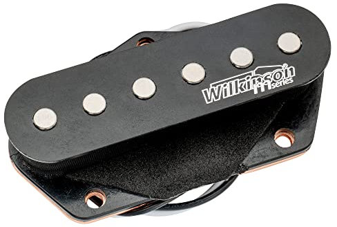 Wilkinson WOV Vintage Alnico 5 Micro Telecaster Chevalet Pickup pour Guitare électrique Style Tele, Noir