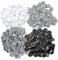 Loekrdos 400 Pcs Press Fit Screw Cap Furniture Phillips Head Screw Covers Plastic Screw Head Cap for Furniture Cabinet Shelf