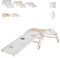 MAMOI® Kletterbogen mit rutsche, Kletterdreieck, Baby Klettern, Klettergerüst aus Holz, Holzbogen für Kinder, Rutschbrett für Spielplatz, Klettergerüst Indoor ab 1 Jahr 2/3 Jahre, Montessori
