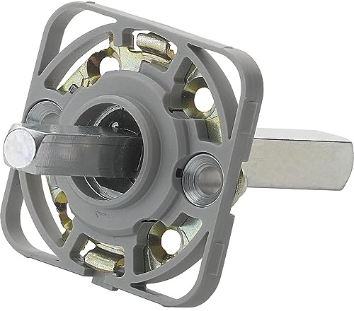 Hoppe Montagemodul eckig für Hoppe Türgriffe, Vierkant 10/72 mm, Stahl aluminiumfarbig