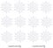 12 White Glitter Snowflake Hanging Decorations for Christmas Tree, Xmas Home Décor, Party Supplies