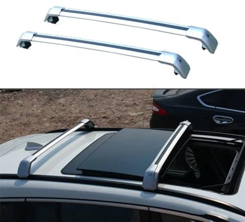 MoDma Dachträger für Kia Ceed Sportswagon Ceed SW Estate 2018-2022 Relingträger Verstellbar Abschließbar Aluminium-Dachträger Auto Accessories,Silvery