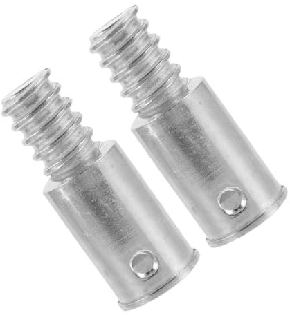 PartyKindom 2pcs Broom Handle Threaded End Extension Pole Adapter Replacement Tips Broom Handles Threaded Connector Extension Poles Broom Handle Attachments