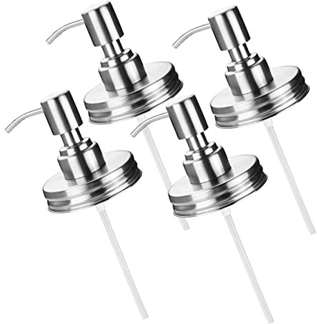 NUSITOU Bottle Dispenser Pump Lotion Pumps Pump Lid for Soap Dispenser Stainless Steel and Pp Material