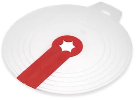 curfair Durable Silicone Blender Cover Wall Protection Splash Guard Mixer Splatter with Handle Transparent Anti-splash Food-grade Easy-clean Noise Reduction Red