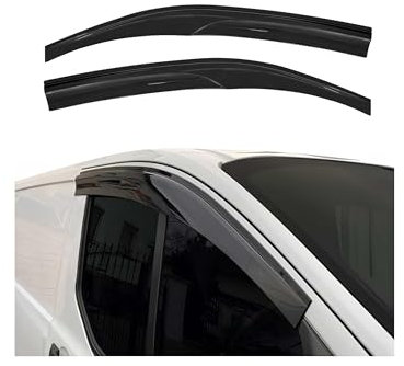 2X Windabweiser Regenabweiser für Peugeot Expert Traveller 3 2017-2025 Dunkel