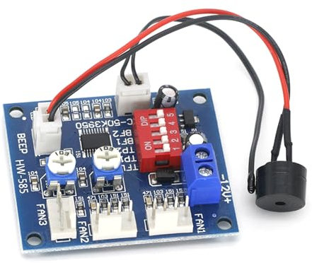 MEELYHOME DC12V PWM PC CPU Controller Velocità Ventola Controllo Temperatura Scheda 4 Fili Termostato CPU Modulo Allarme Ad Alta Temperatura