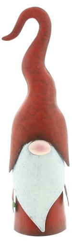 FRANK FLECHTWAREN Wichtel Rot, Metall Maße: Höhe 31 cm, niedlich, Winterlich, schöner Wichtel auch als Geschenk geeignet