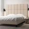 [neu.haus] Wandkissen Carpino 3er Set 60 x 30 cm Wandpolster Textil Beige Wandpaneele gepolstert Kopfteil für Bett Polsterpaneel zum Kleben