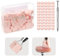 SAVILAND Nail Sponges for Ombre: 100Pcs Pink Nail Art Sponges with Metal Grabbing Pen Soft Ombre Nail Sponge Brush Nail Art Tools for Gradient Nail Design, Easy to Use