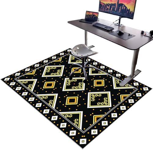 Alfombrilla para Silla de Oficina, Alfombra Silla Ruedas Gaming Oficina 140 x 180 cm, Alfombrilla de Protección para Suelos Duros, Alfombra Silla Gaming, Grande Protector Suelo Silla de Escritorio